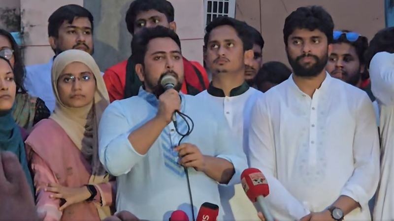 আমরা অভ্যুত্থান ঘটিয়েছি একটি দলকে সরিয়ে আরেকটি দলকে বসানোর জন্য নয়: নাহিদ ইসলাম