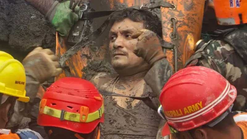 টানেলে নয়দিন আটকে থাকার পর উদ্ধার দুই জলবিদ্যুৎকর্মী