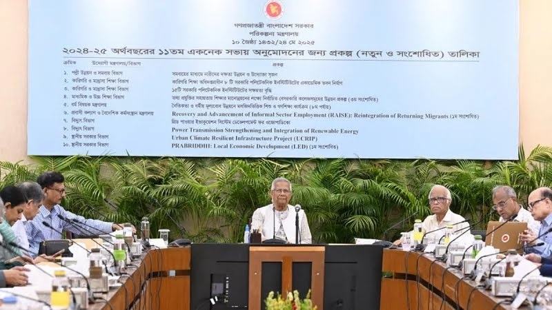 ৮ হাজার ৯৭৪ কোটি টাকার ১৭ প্রকল্প অনুমোদন
