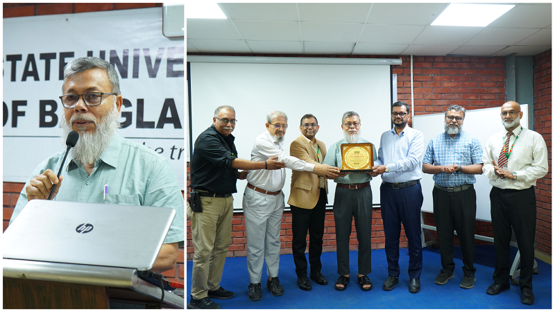 এসইউবির ‘ইন্সপায়ারিং টিচার’ সম্মাননা পেলেন অধ্যাপক এম এ রশিদ