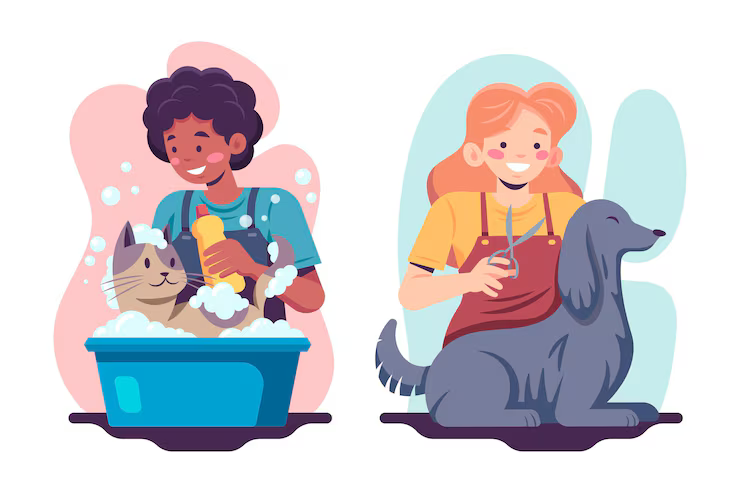 flat-people-bathing-pets_52683-65393