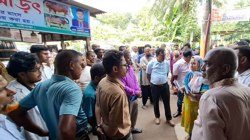 গাইবান্ধায় অসুস্থ গরু জবাই করে মাংস বিক্রি, ব্যবসায়ীকে ২৫ হাজার টাকা জরিমানা