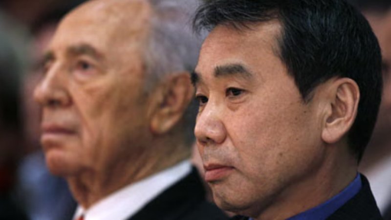 haruki_murakami_shimon_perez_jerusalem_reuters