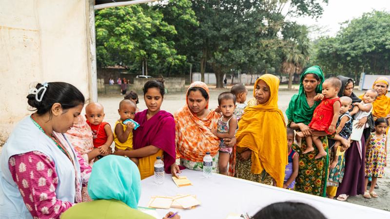 যুক্তরাষ্ট্রের সহায়তায় বাংলাদেশের ৩৪ লাখ শিশুকে হাম ও রুবেলা টিকাদান কার্যক্রম