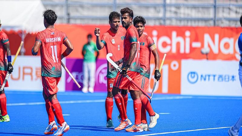 শ্রীলংকাকে ৫-১ গোলে হারিয়ে বাংলাদেশের প্রথম জয়