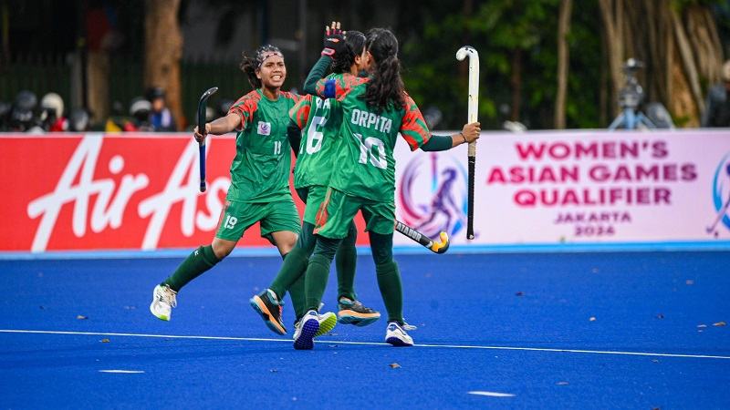 এশিয়ান গেমস হকির মূল পর্বে উঠে বাংলাদেশের মেয়েদের ইতিহাস