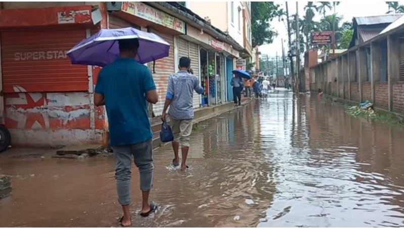 চাঁদপুরে বছরের দ্বিতীয় সর্বোচ্চ বৃষ্টিপাত রেকর্ড