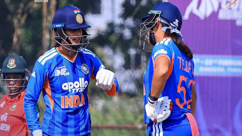 বাংলাদেশকে ৪৬ রানে হারিয়ে ভারতের মেয়েদের টানা দ্বিতীয় শিরোপা