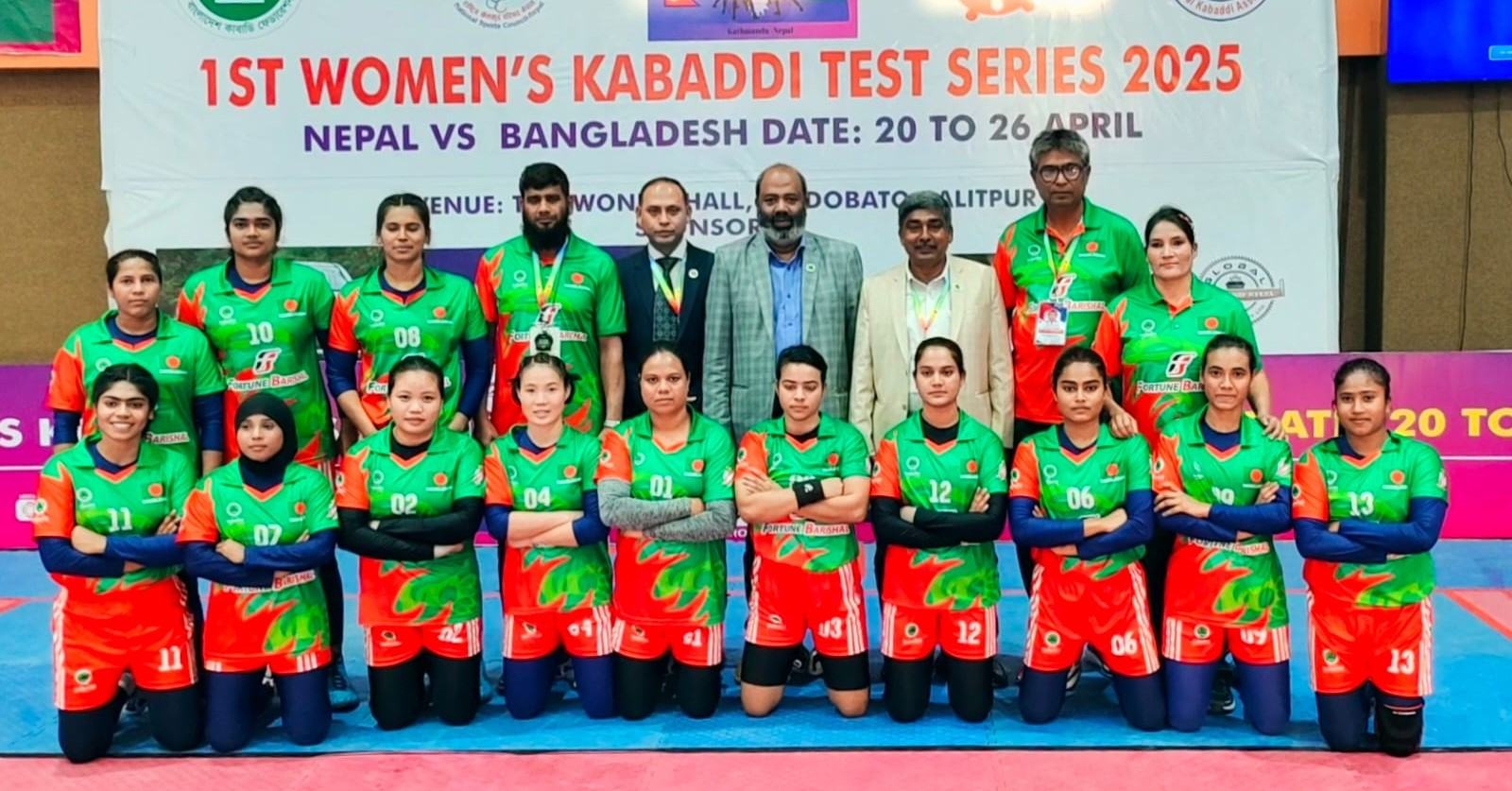 জয় দিয়ে নেপাল সফর শেষ করল নারী কাবাডি দল
