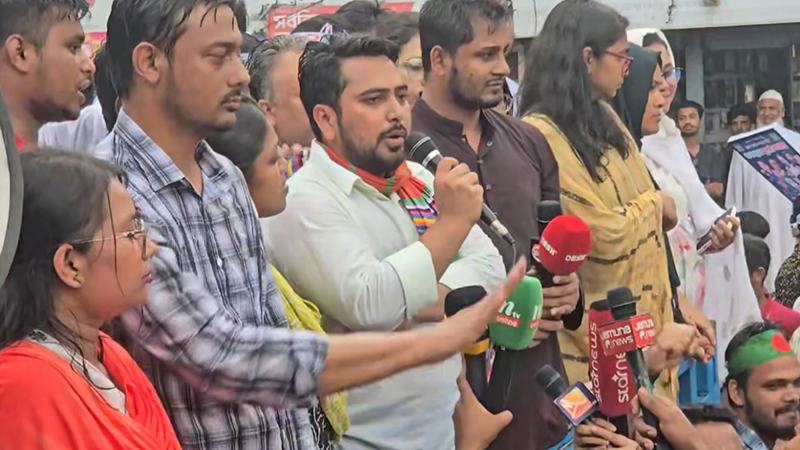 যারা নতুন করে আধিপত্যবাদী রাজনীতির পক্ষ নিচ্ছে, আমরা তাদের বিরুদ্ধে দাঁড়াব: নাহিদ ইসলাম