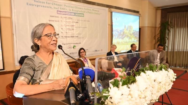 জলবায়ু ঝুঁকি মোকাবেলায় নারী উদ্যোক্তাদের জন্য অতিরিক্ত অর্থায়ন প্রয়োজন: ফরিদা আখতার