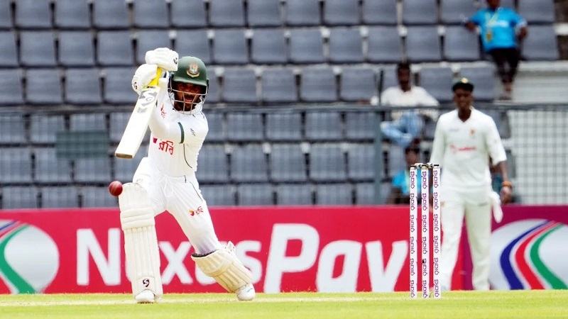 দ্বিতীয় দিন শেষে ২৫ রানে পিছিয়ে বাংলাদেশ