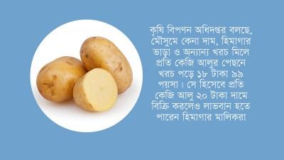 আলু হিমাগারে ঢুকেছে ১২ টাকায়, বের হচ্ছে ৩৫ টাকায়