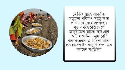 চাহিদার চেয়ে এক লাখ টন কম আলুবীজের মজুদ