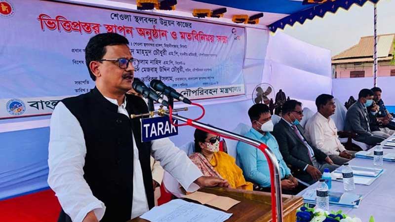 পূর্ণাঙ্গ স্থলবন্দরের রূপ পাচ্ছে সিলেটের শেওলা