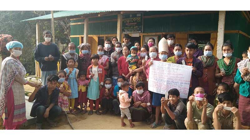 পাহাড়ে একদিনে ১০ লক্ষাধিক কৃমিনাশক বড়ি সেবন