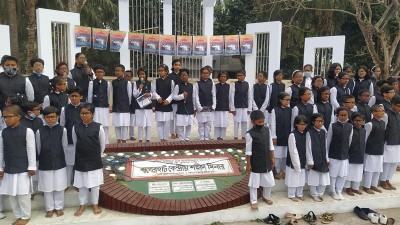 বাগেরহাটে অর্ধশত ক্ষুদে কণ্ঠে ৭ মার্চের ঐতিহাসিক ভাষণ