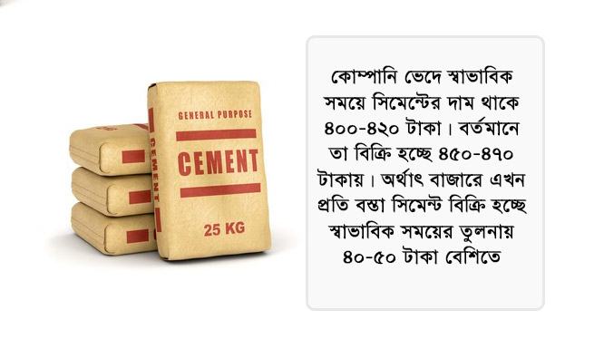 সরবরাহ সংকটে দাম বাড়ছে সিমেন্টের