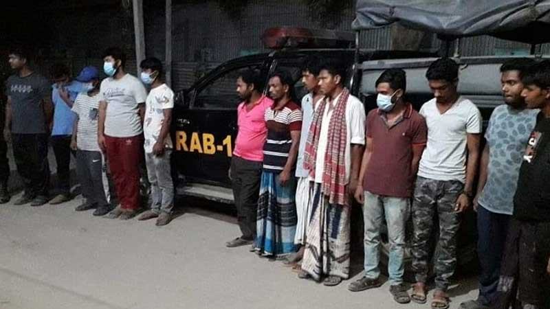 টাঙ্গাইলে ১৩ জুয়াড়িকে আটক