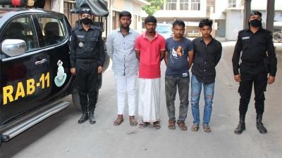 সিদ্ধিরগঞ্জে চার চাঁদাবাজ গ্রেফতার