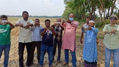 ঝিনাইদহে শিকারিদের হাত থেকে উদ্ধার পাখি অবমুক্ত