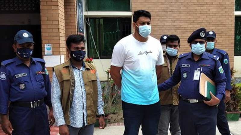 নাটোরে গ্রেফতার এমপির ভাগ্নে কারাগারে