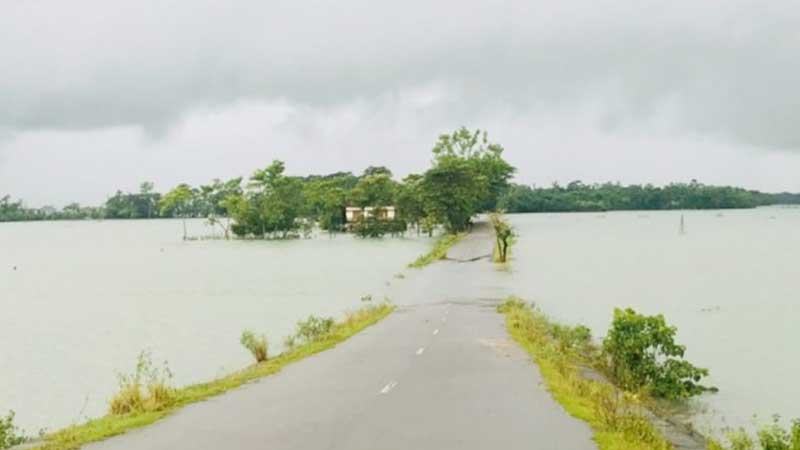 সুনামগঞ্জে বাড়ছে নদ-নদীর পানি, বন্যার আশঙ্কা