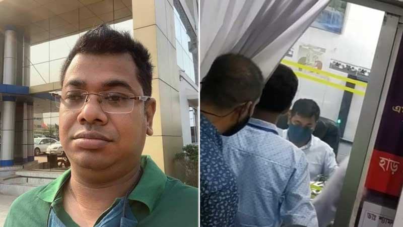কভিডে আক্রান্ত চিকিৎসকের রোগী দেখা নিয়ে তোলপাড়