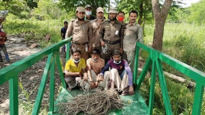 সুন্দরবনে হরিণের ফাঁদসহ তিন শিকারি আটক