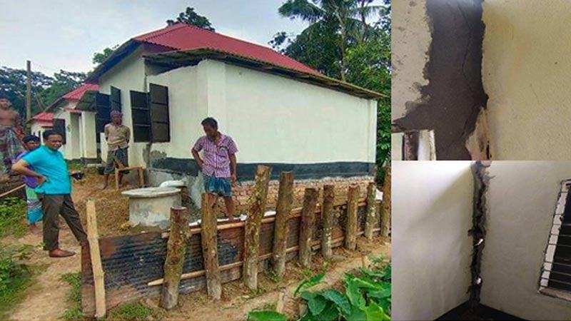 ভালুকায় আশ্রয়ণ প্রকল্পের বাসিন্দাদের মধ্যে আতঙ্ক