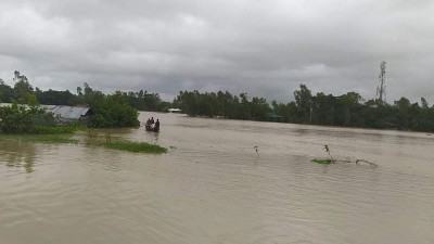 কক্সবাজারে বন্যা হুমকিতে ফসলি জমি