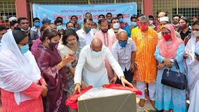 নেত্রকোনায় বঙ্গবন্ধুর ম্যুরাল নির্মাণকাজের ভিত্তিপ্রস্তর স্থাপন