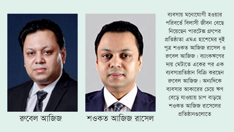 রাসেল-রুবেলের সাড়ে ৩ হাজার কোটি টাকা ঋণ নিয়ে চিন্তিত ব্যাংক