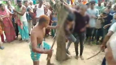 হিলিতে ছাগল চুরির অপবাদে গাছে বেঁধে নির্যাতন