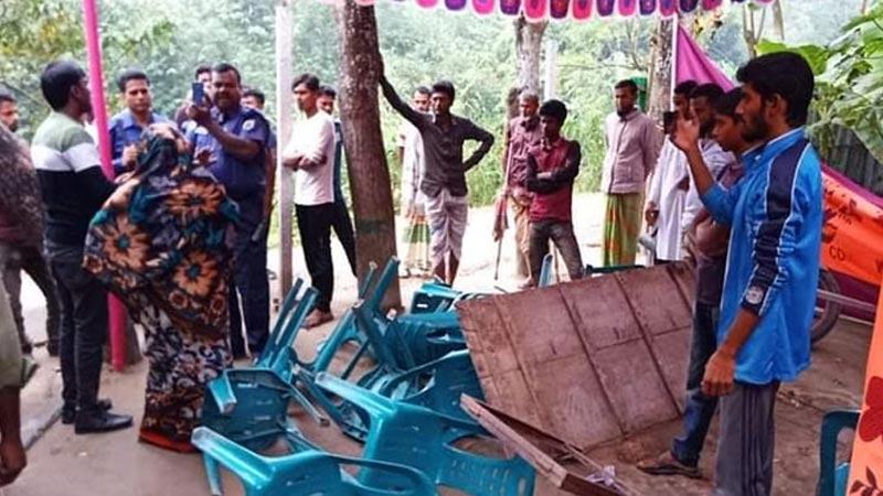 সিরাজগঞ্জে স্বতন্ত্র প্রার্থীর নির্বাচনী ক্যাম্পে হামলার অভিযোগ