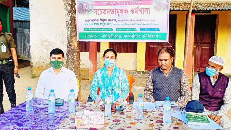 মানুষ ও হাতির দ্বন্দ্ব নিরসনে কর্মশালা
