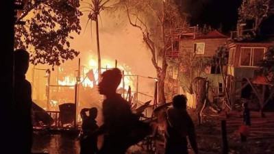 সাজেকে আগুনে পুড়ল ৩ রিসোর্ট