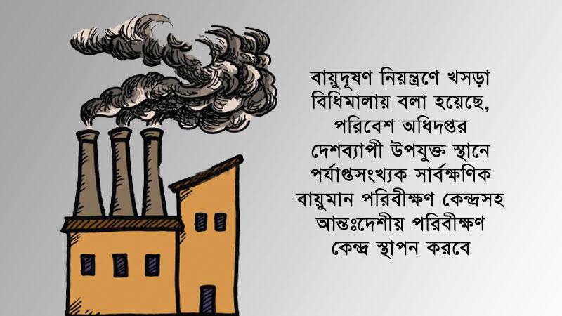 সার্বক্ষণিক বায়ুমান পরিবীক্ষণ কেন্দ্র স্থাপনে থাকছে নির্দেশনা
