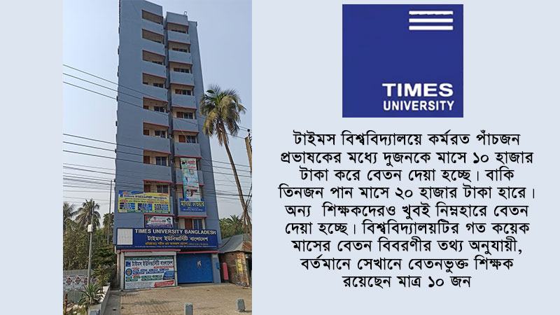বিশ্ববিদ্যালয় শিক্ষকের বেতন সাকল্যে ১০ হাজার টাকা!