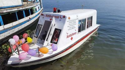 দুর্গম জুরাছড়ি উপজেলা পেল নৌ অ্যাম্বুলেন্স