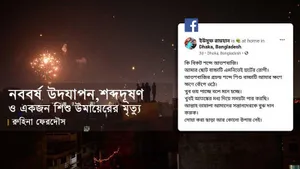 নববর্ষ উদযাপন, শব্দদূষণ ও একজন শিশু উমায়েরের মৃত্যু