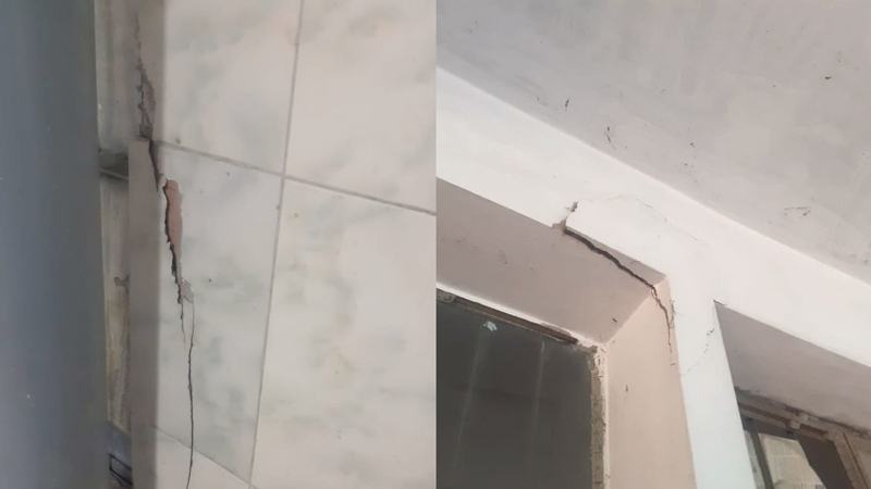 ঢাবির রোকেয়া হলের ভবনে ফাটল
