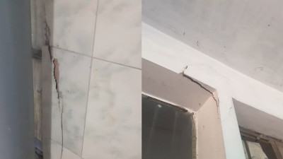 ঢাবির রোকেয়া হলের ভবনে ফাটল