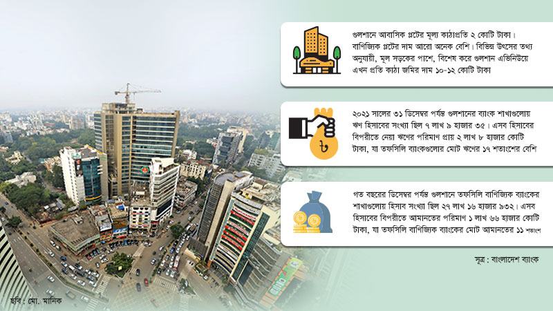 দেশের ব্যক্তি খাতের ১৫% সম্পদ কেন্দ্রীভূত কি গুলশানে