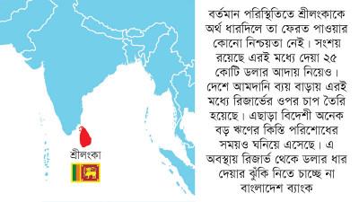 শ্রীলংকাকে আর ডলার ধার দেবে না বাংলাদেশ