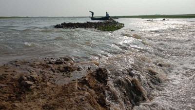 সুনামগঞ্জে নজরখালির পর এবার বাঘার হাওর ডুবছে