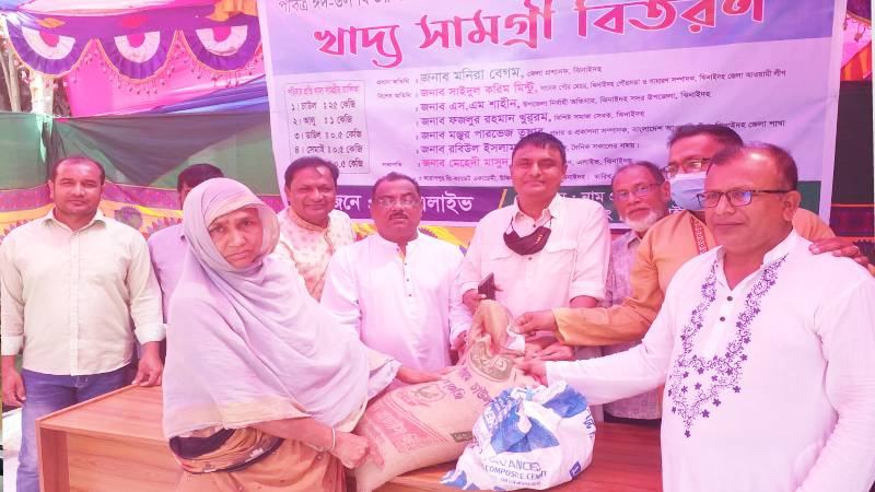 ঝিনাইদহে ২০০ হতদরিদ্র পরিবারের মাঝে খাদ্য সামগ্রী বিতরণ
