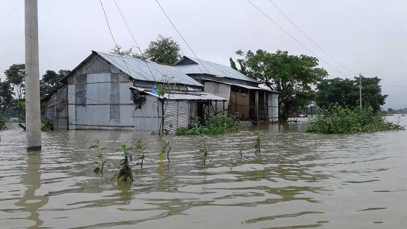 বন্যায় সুনামগঞ্জ শহরসহ নতুন এলাকা প্লাবিত