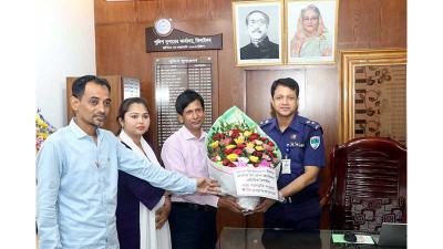 ঝিনাইদহ পুলিশ সুপারকে সিও সংস্থার শুভেচ্ছা
