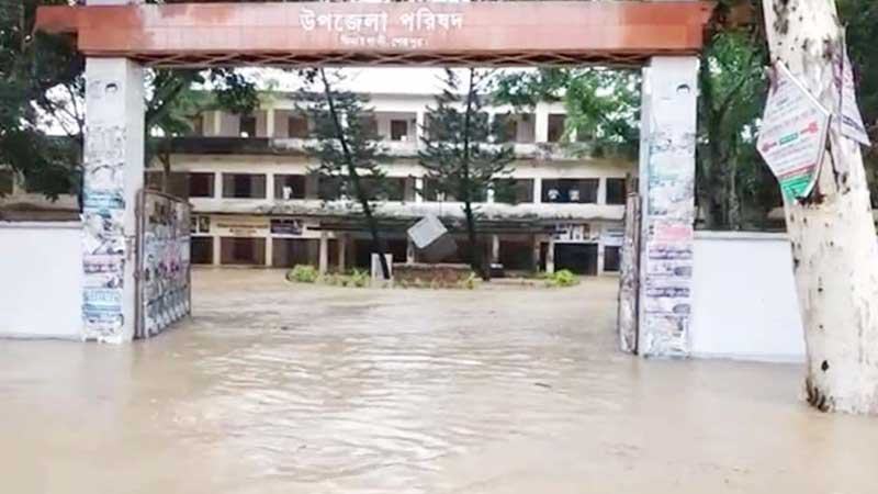 পাহাড়ি ঢলে প্লাবিত ঝিনাইগাতী উপজেলা সদরসহ ২০ গ্রাম